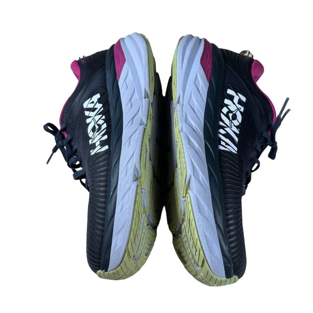 Hoka One One Black and Pink Athletic Shoes - Picture 11 of 16